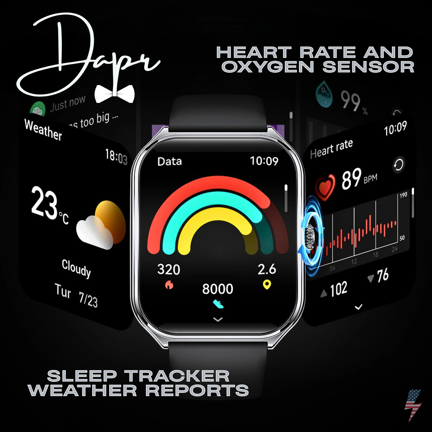 The Smartwatch for Men- Ultra Thin 7.5mm | Dapr Watches