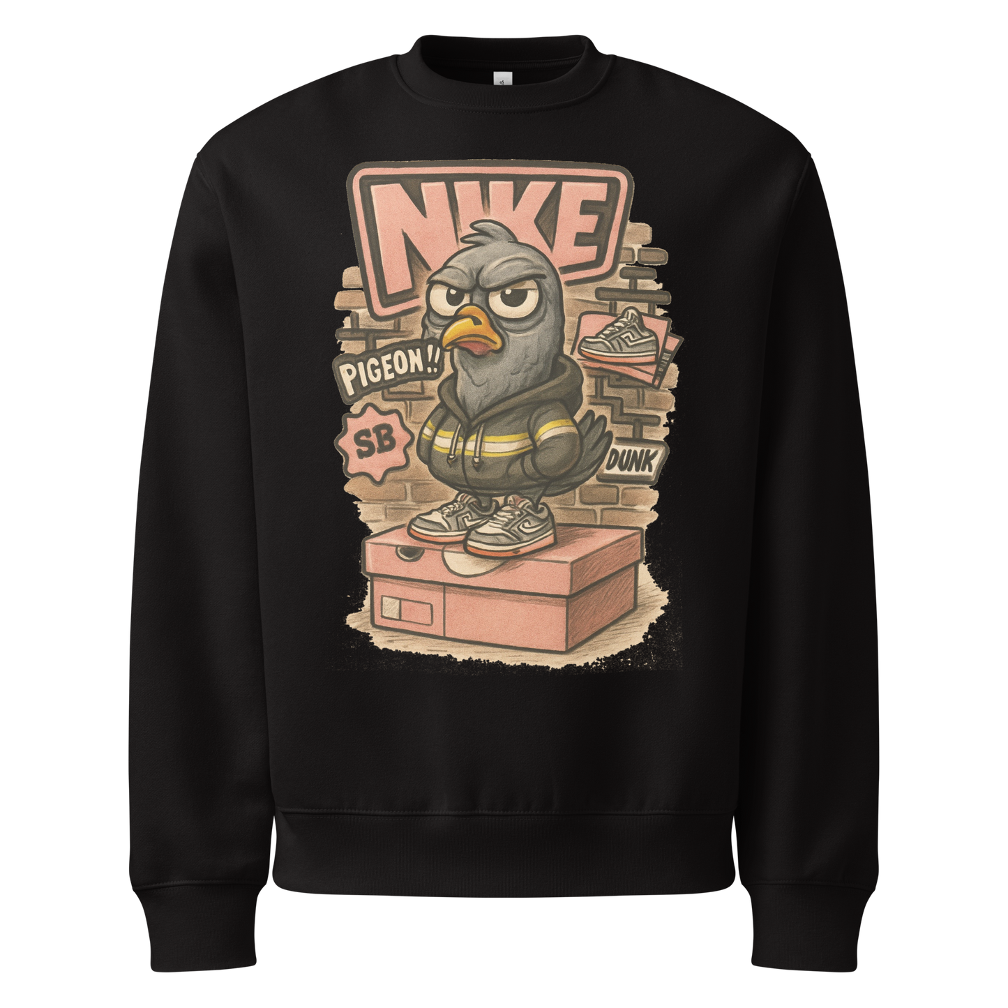 Sole Providerz™ "Dunk The Pigeon" Oversized Heavyweight Sweatshirt