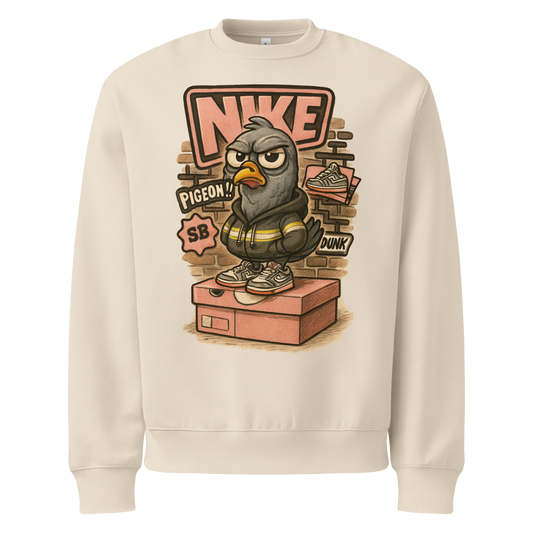 Sole Providerz™ "Dunk The Pigeon" Oversized Heavyweight Sweatshirt