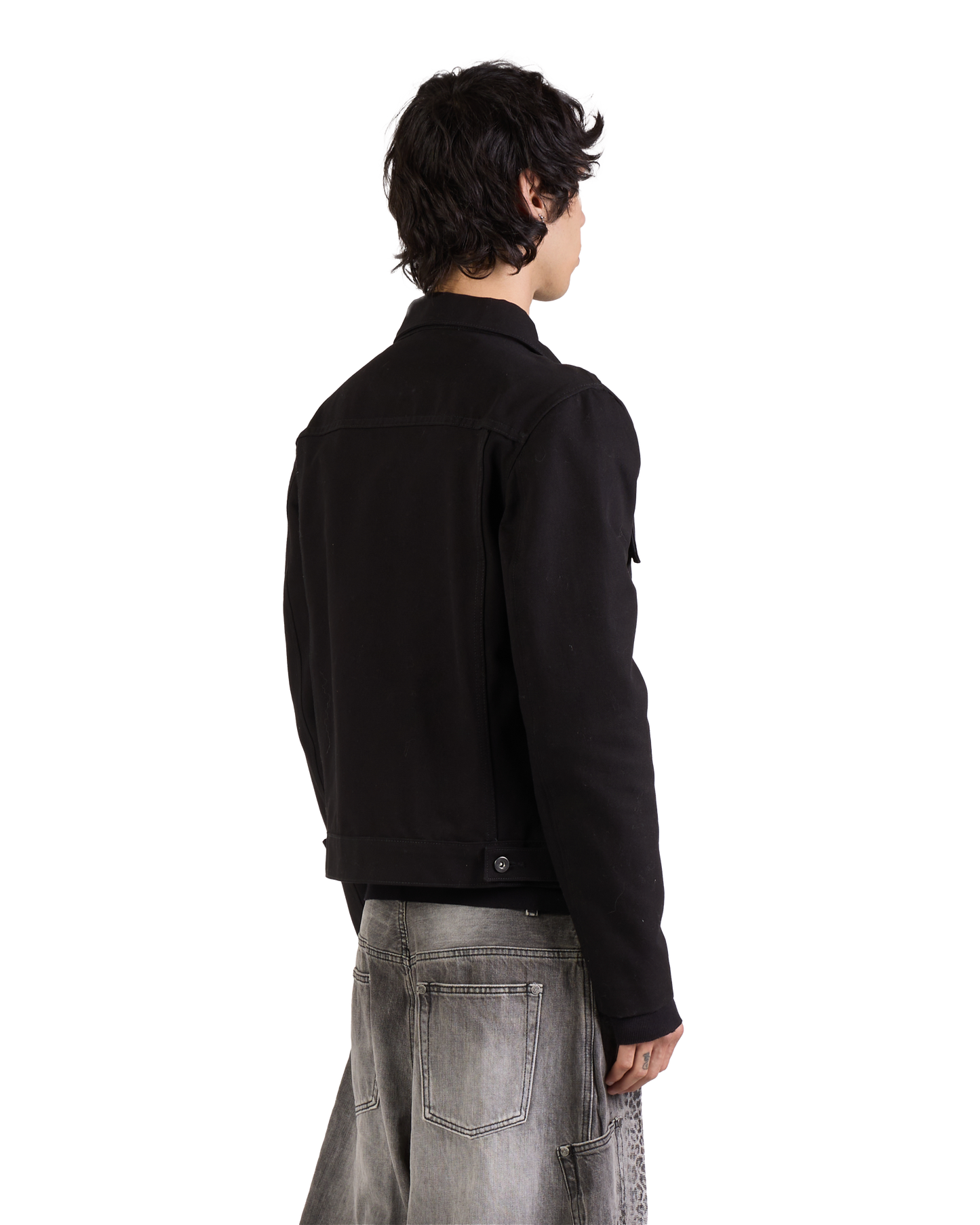 BLACK UTILITY WORK JACKET