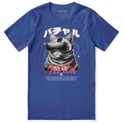 Virtual World Cat T-Shirt