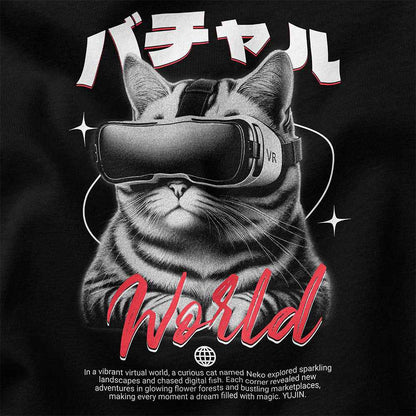 Virtual World Cat T-Shirt